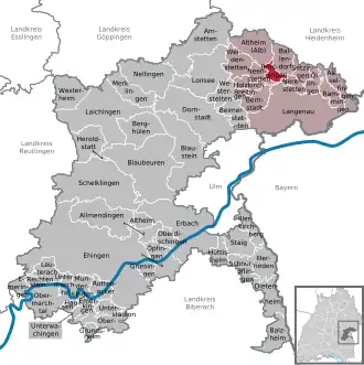 Kaart van Börslingen