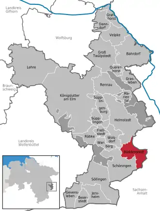 Kaart van Büddenstedt