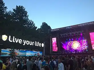 Sunny Hill Festival mainstage en VIP Tribune