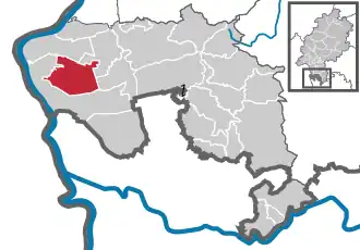 Kaart van Bürstadt