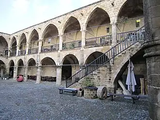 De winkels aan de binnenkant