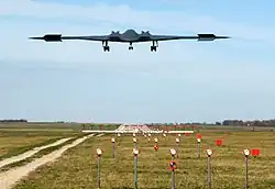 B-2 Spirit met splijtkleppen als remklep.
