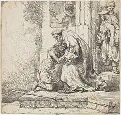 Ets van de terugkeer van de verloren zoon, 1636