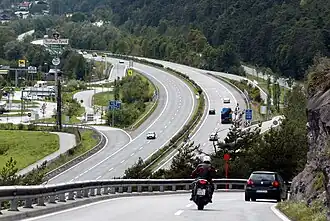 De A12 bij Innsbruck