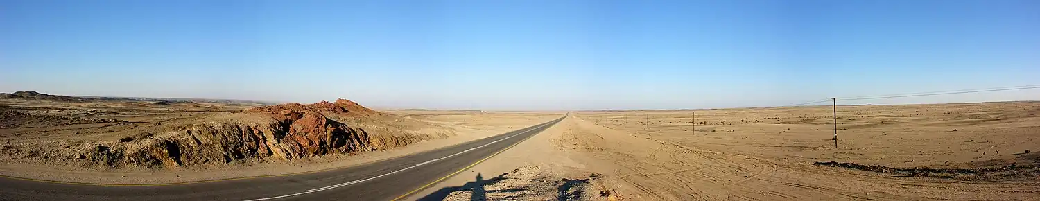 De B2 bij Swakopsmund