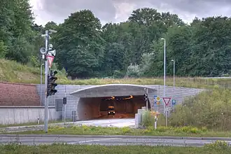 Noordportaal van de Lohbergtunnels