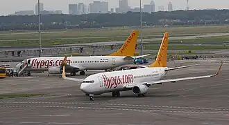 Een Pegasus Airlines Boeing 737-800 (TC-AAR)