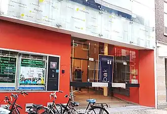 Het pand van BAK aan de Pauwstraat