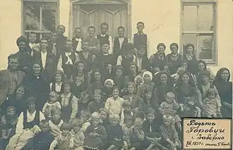 De inwoners van Zabernovo in augustus 1937.