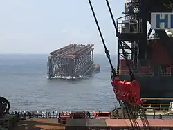 Lancering van de Benguela Belize basistoren (4/16)