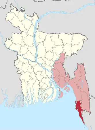 Kaart van Rangamati
