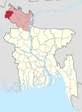 Kaart van Thakurgaon