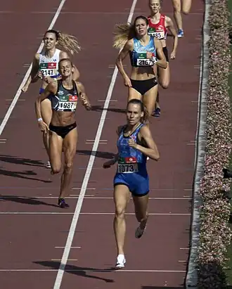 Mariska Parewyck (1987) in actie op de Belgische kampioenschappen AC in 2020.