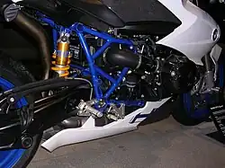 De HP2 Sport had niet veel meer nodig dan dit blauwe achterframe