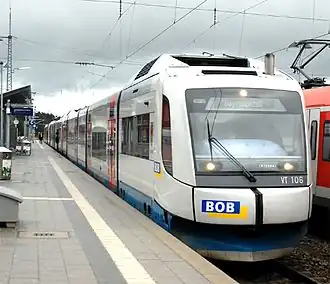 VT 106 te Holzkirchen naar Bayrischzell