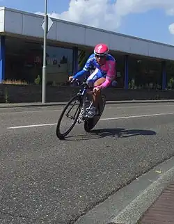 Paolo Bossoni in actie tijdens de Eneco Tour 2007