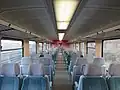 Tweede klas interieur van een BR 628
