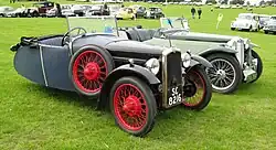 BSA 9 HP two seater driewieler uit 1930