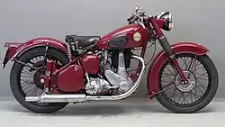 BSA BB31 met plunjervering uit 1954,