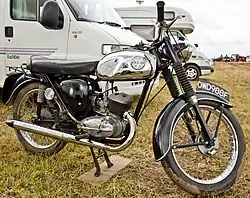 BSA Bantam D10 Supreme uit 1967.