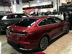 Achterzijde van de BYD HAN