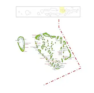 Kaart van Muthaafushi