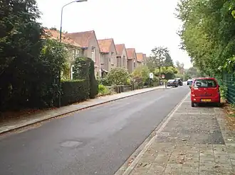 vanuit de Faas Eliaslaan richting het Eemdal