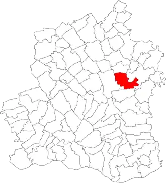 Kaart van Băbăița