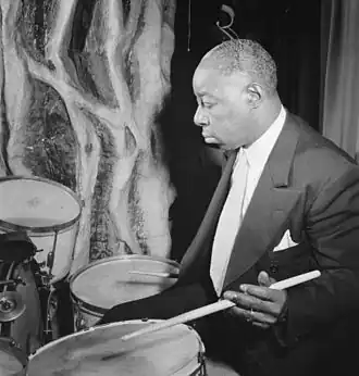 Baby Dodds, Ole South, New York, ca. december 1946, Foto van William P. Gottlieb