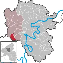 Kaart van Bad Bertrich