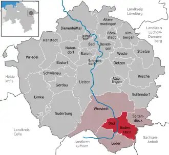 Kaart van Bad Bodenteich