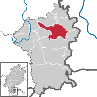 Kaart van Bad König