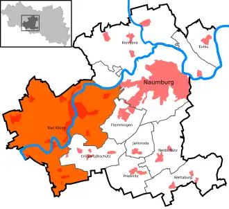 Kaart van Bad Kösen