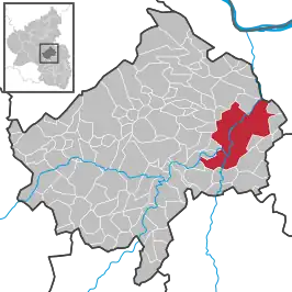 Kaart van Bad Kreuznach