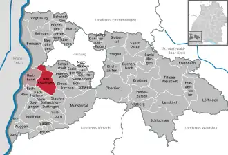 Kaart van Bad Krozingen