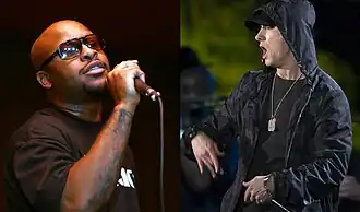 Royce Da 5'9" (links) en Eminem (rechts)