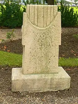 Sculptuur begraafplaats in Bad Nieuweschans