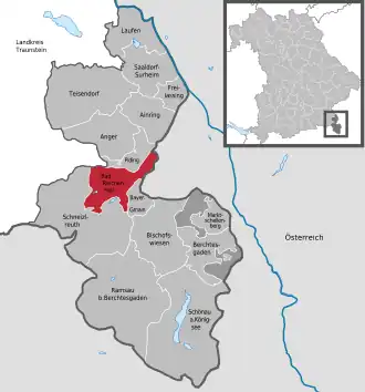 Kaart van Bad Reichenhall