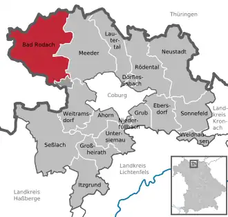 Kaart van Bad Rodach