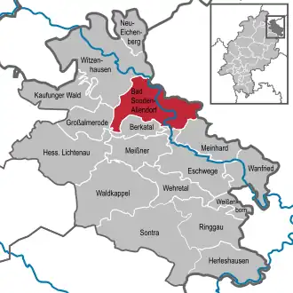 Kaart van Bad Sooden-Allendorf