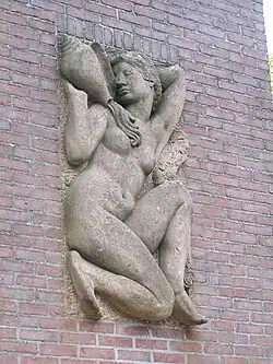Badende vrouw in Utrecht