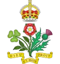 Hedendaags embleem van de Yeomen of the Guard, de lijfgardisten van de Britse koningen