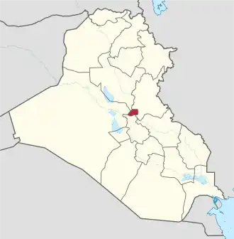 Kaart van Baghdad