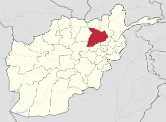 kaart van Baghlan