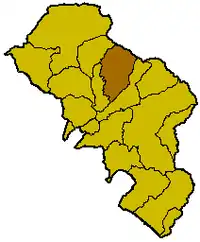 Locatie van Bagnone in Massa-Carrara (MS)