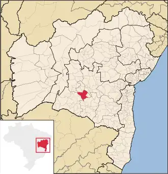 Kaart van Livramento de Nossa Senhora