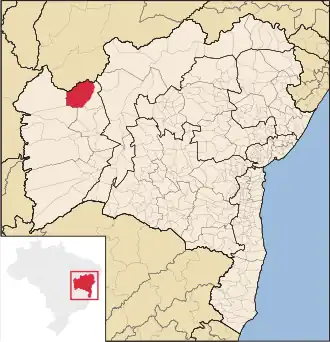 Kaart van Santa Rita de Cássia