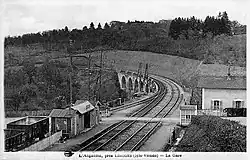 Station Aiguille begin 20e eeuw.