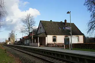 Blik op station Brettorf (2014)
