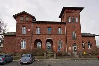 Voormalig stationsgebouw in 2014